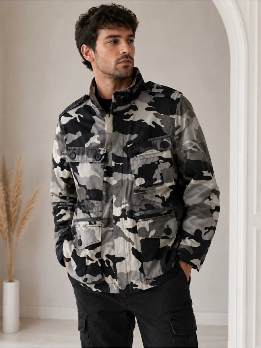 ZADIG AND VOLTAIRE  Camo Jacket - Lightweight Utility Coat